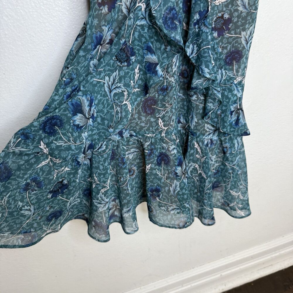 For Love And Lemons Green Floral Mini Dress - Picture 5 of 13